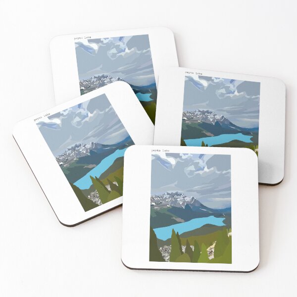 Item preview, Peyto Lake Illustration designed and sold by 618LexaR.