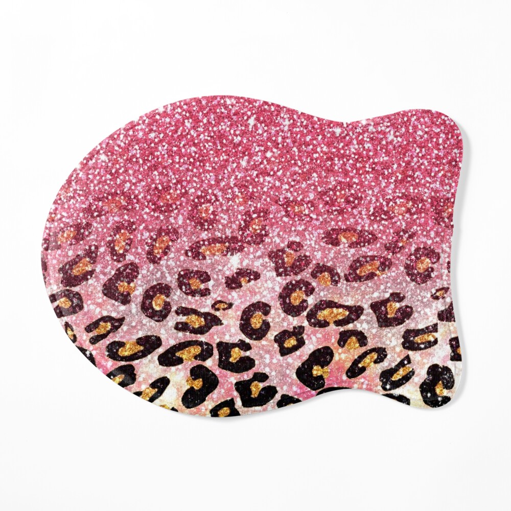 Glam Pink Glitter Leopard Pattern | Art Board Print