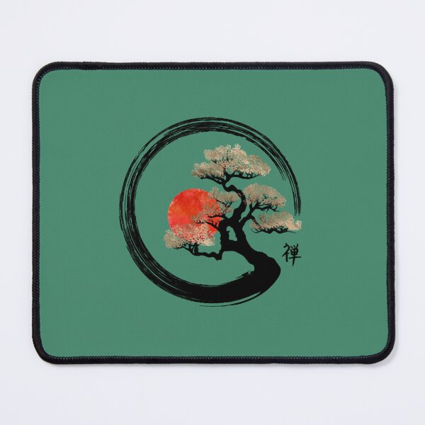 Item preview, Enso Circle and Bonsai Tree on Canvas designed and sold by vingrhames.