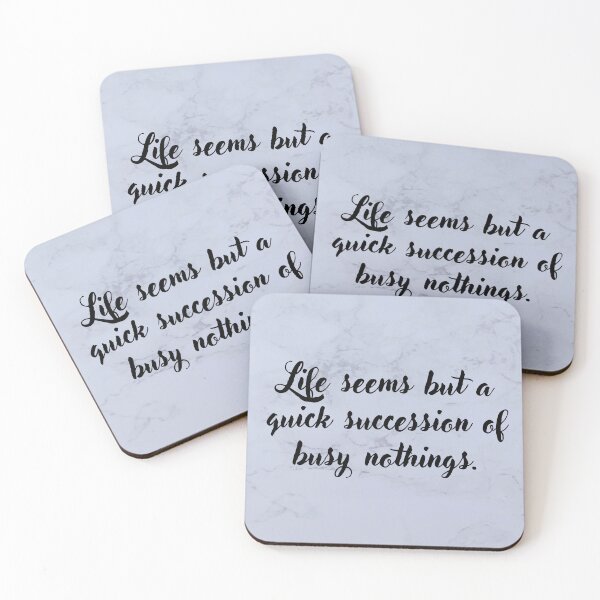 Item preview, Jane Austen Quote From Mansfield Park - Life seems but a quick succession of busy nothings. designed and sold by violet-hope.