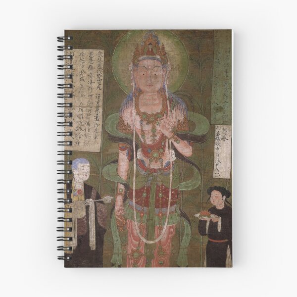 Item preview, Vintage Antique Asian Historical Buddha Frescoes designed and sold by Mulan-Prints.