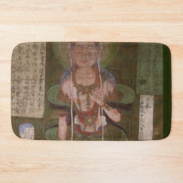 Item preview, Vintage Antique Asian Historical Buddha Frescoes designed and sold by Mulan-Prints.