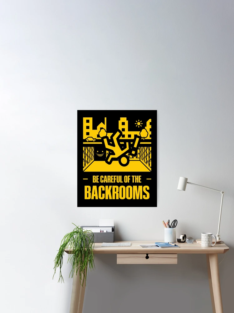 Noclipping Into The Backrooms (White) Art Board Print for Sale by  StarcallFanarts