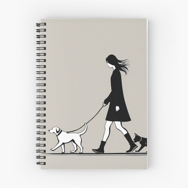 Artikelvorschau, Mädchen, das mit Hunden spazieren geht entworfen und verkauft von Transeunte.