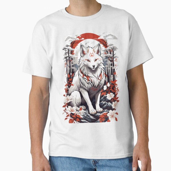 Kitsune Mystery Japan fox style Classic T-Shirt