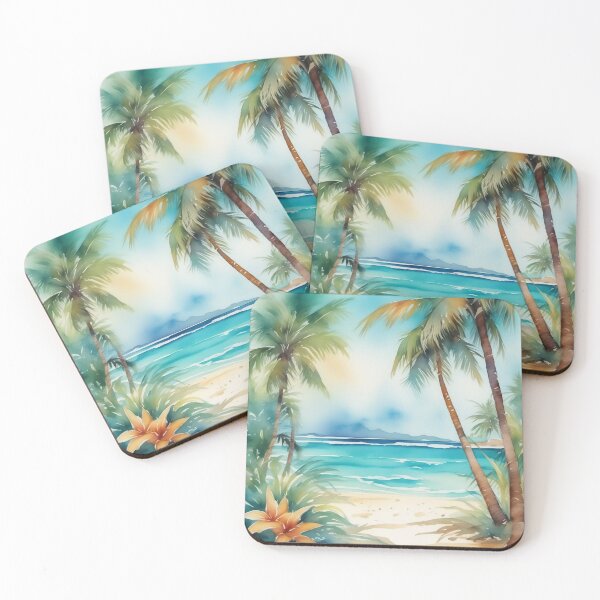 Item preview, A Tropical paradise water paint designed and sold by MonkeyEyez.