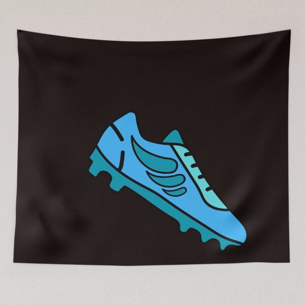 Item preview, Football Blue Flying Boot  Soccer Bootiful Style designed and sold by Mabelleuhic.
