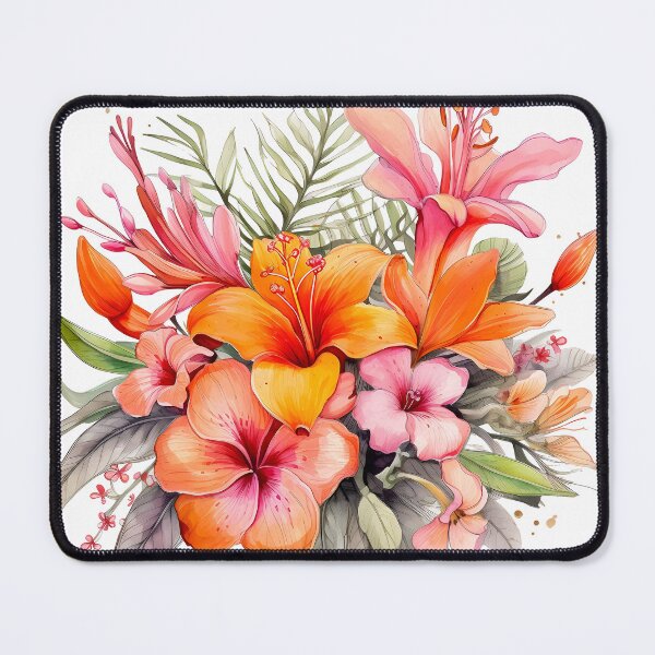 Item preview, Bright tropical flowers designed and sold by Mikkway.