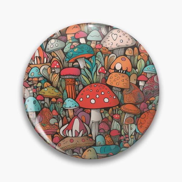 Item preview, Mushroom Fungi Psychedelic Pattern  designed and sold by Trippinink-.