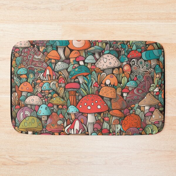 Item preview, Mushroom Fungi Psychedelic Pattern  designed and sold by Trippinink-.