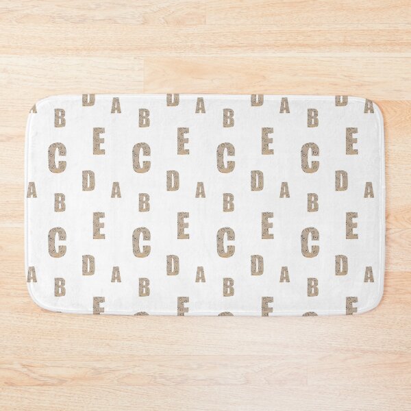 Item preview, Alphabet letter beige textured paper funny pattern designed and sold by Yana Mustafina | Boho Soulful Designs.