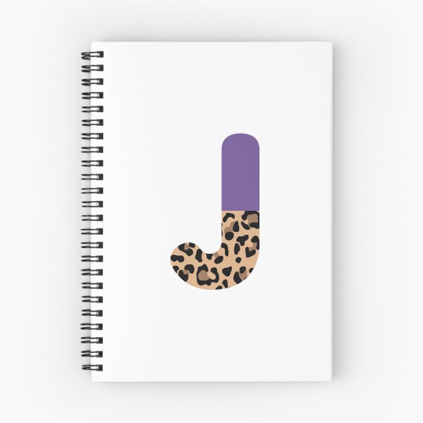 Artikelvorschau, Buchstabe J mit Leopardenmuster, Tiermuster, Familienmonogramm entworfen und verkauft von KateBilous.