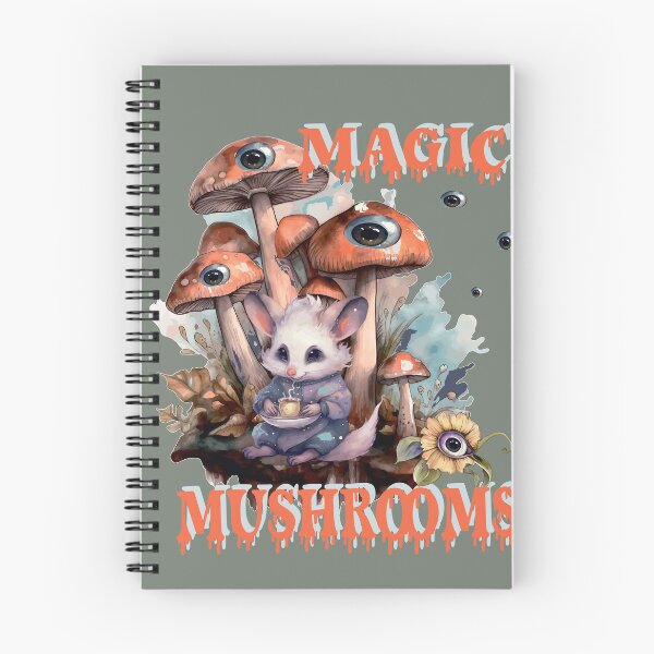 Item preview, Magic mushrooms. Artwork illustration mushroom watercolour. For printing as logo, brands, mascots, t-shirt, sticker, patch and tattoo designed and sold by Anastasiia Yurevych.