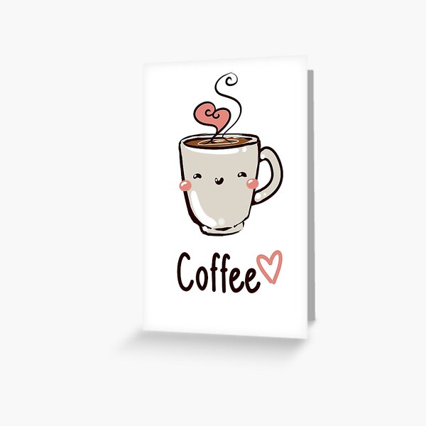 Cute Coffee Cup Love Heart Hand Drawn Illustration  Art Board Print for  Sale by Cutepix