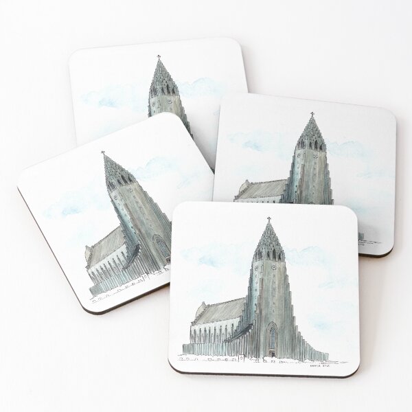 Item preview, Hallgrimskirkja Watercolour designed and sold by Tom Napper Design.