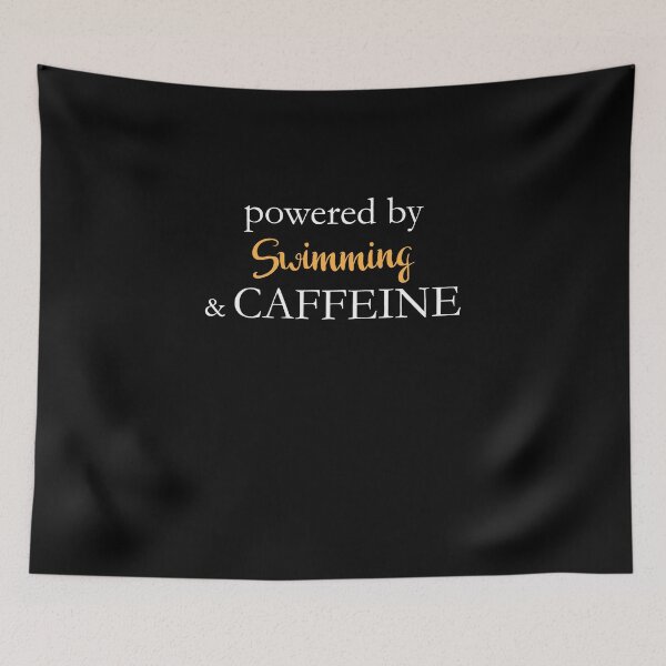 Item preview, Powered By Swimming And Caffeine designed and sold by theredteacup.