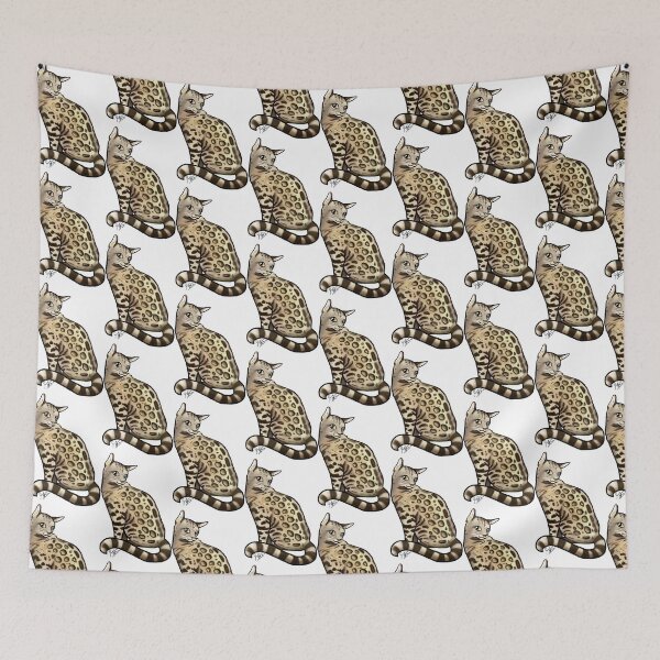 Item preview, Cat - Bengal Cat - Tan spotted designed and sold by Jennifer Stolzer.