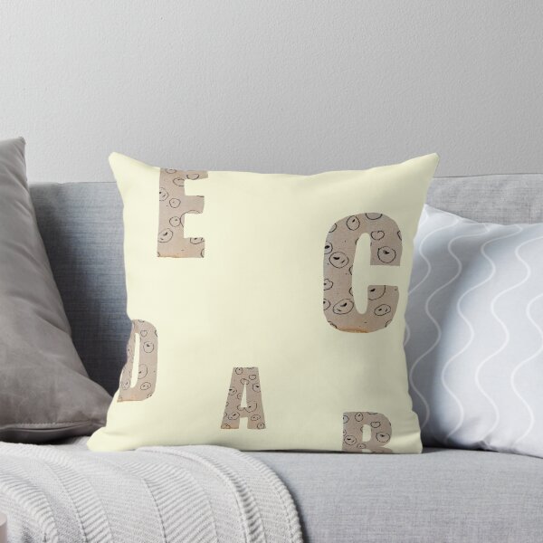 Item preview, Alphabet letter beige texture paper yellow pattern designed and sold by Yana Mustafina | Boho Soulful Designs.