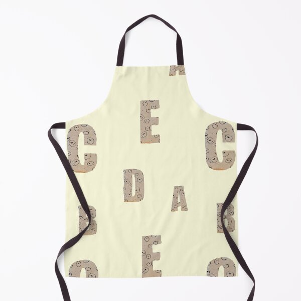 Item preview, Alphabet letter beige texture paper yellow pattern designed and sold by Yana Mustafina | Boho Soulful Designs.