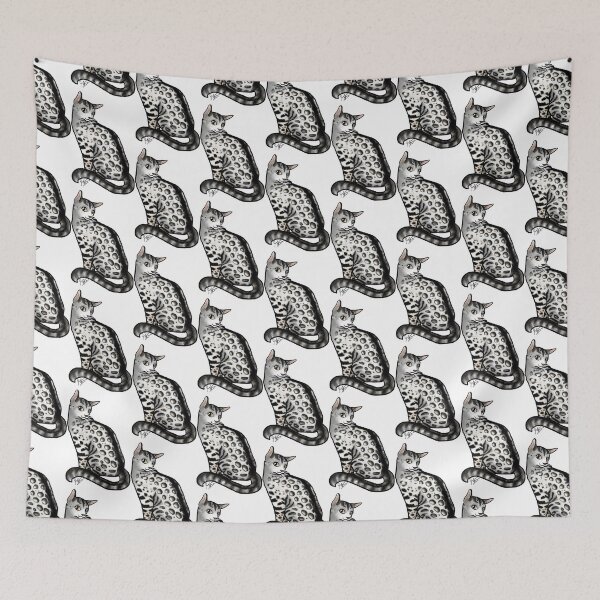 Item preview, Cat - Bengal Cat - Snow Spotted designed and sold by Jennifer Stolzer.