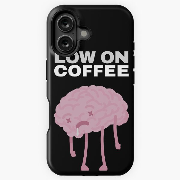 Item preview, Low On Coffee Social Battery designed and sold by ArtFromBeyond.