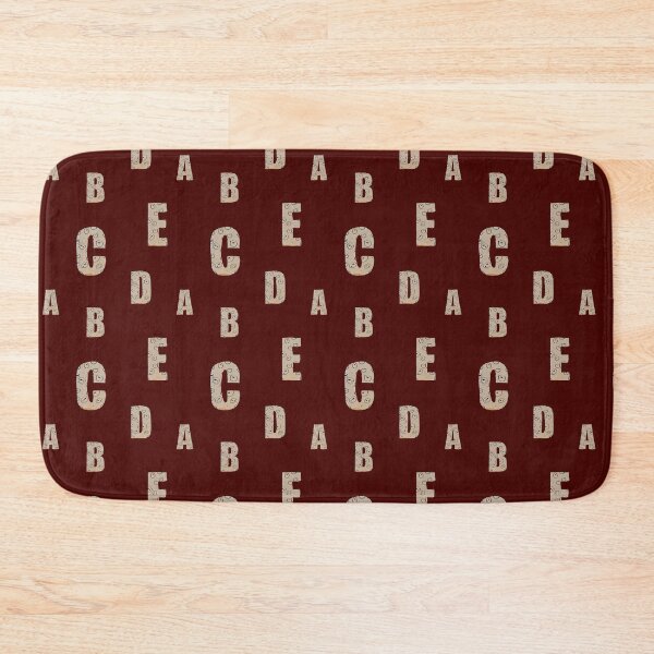 Item preview, Alphabet letter beige texture paper red pattern designed and sold by Yana Mustafina | Boho Soulful Designs.