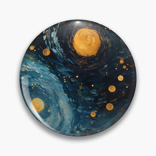 Item preview, Van Gogh Starry Night Outer Space Pattern 14 designed and sold by DigitalPatternx.