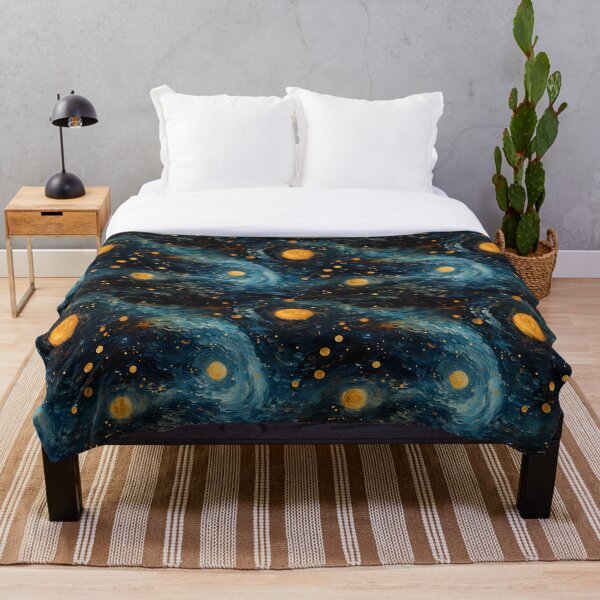Item preview, Patrón del espacio exterior de la noche estrellada de Van Gogh 14 designed and sold by DigitalPatternx.