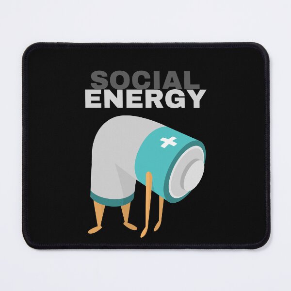 Item preview, Low On Coffee Social Battery designed and sold by ArtFromBeyond.