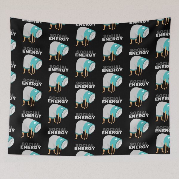 Item preview, Low On Coffee Social Battery designed and sold by ArtFromBeyond.