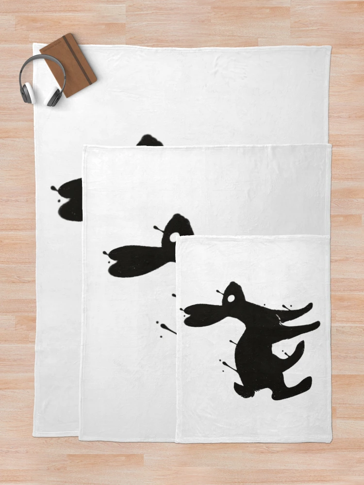 Thumbnail 5 of 6, Throw Blanket, Ink Rabbit designed and sold by HuntingForTeeth.