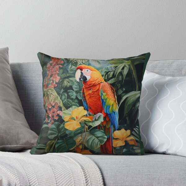 Item preview, Un loro guacamayo en un paisaje tropical designed and sold by Elindith.