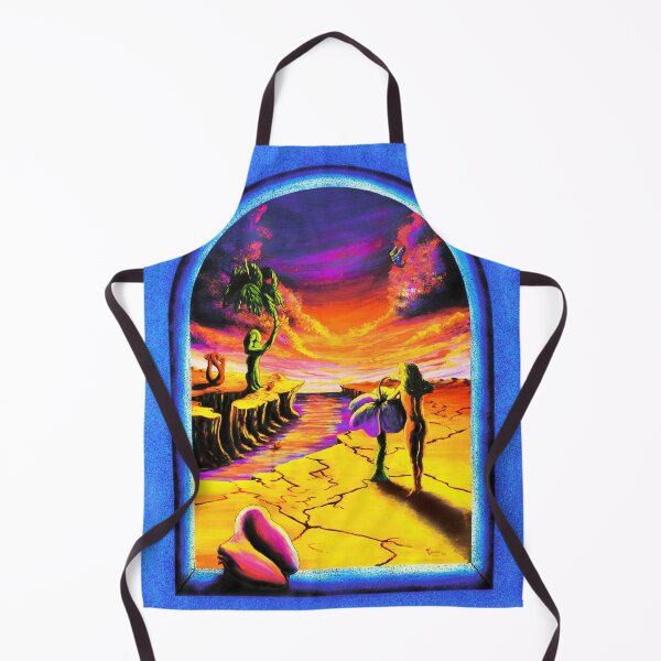 Aperçu de l'œuvre Vibrant Psychedelic Surreal Flower Hippie Tropical Beach Sunset créée et vendue par Vincent Monaco.