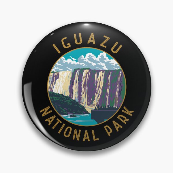 Item preview, Iguazu National Park Argentina Distressed Circle designed and sold by KrisSidDesigns.