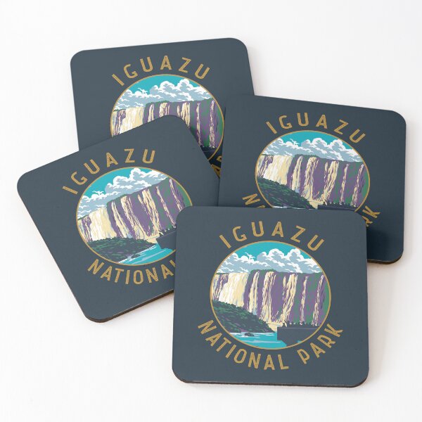 Item preview, Iguazu National Park Argentina Distressed Circle designed and sold by KrisSidDesigns.