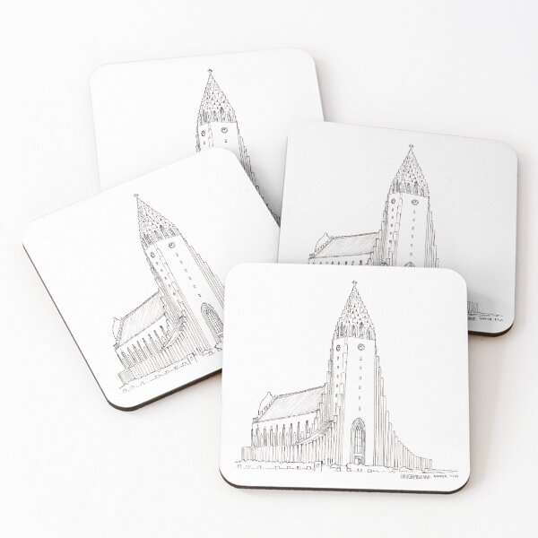 Item preview, Hallgrimskirkja Reyjavik Drawing designed and sold by Tom Napper Design.