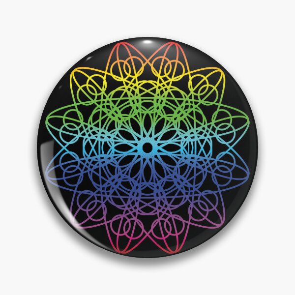 Artikelvorschau, Regenbogen-Spirograph entworfen und verkauft von FebCoApparel.
