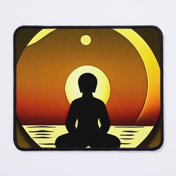 Item preview, #Z010: Orange Sun and Moon Buddha Meditation, Zen Master Series designed and sold by FarStarL33.