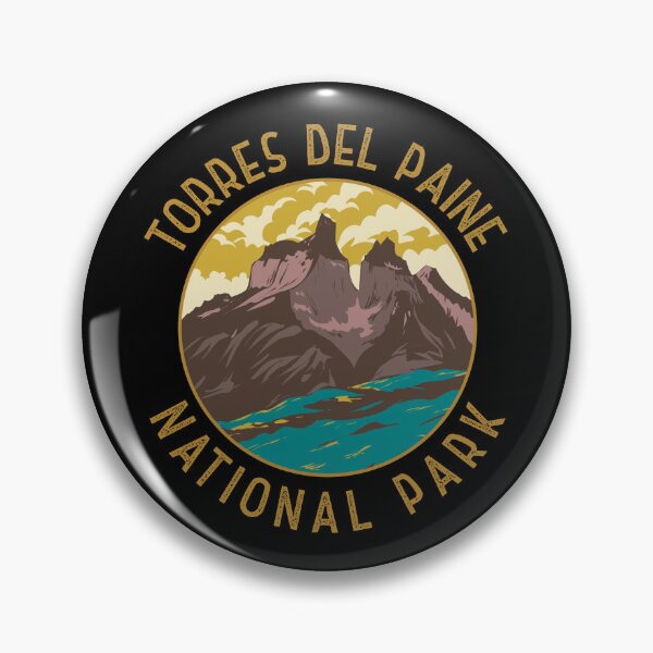 Item preview, Torres Del Paine National Park Chile Distressed Circle designed and sold by KrisSidDesigns.