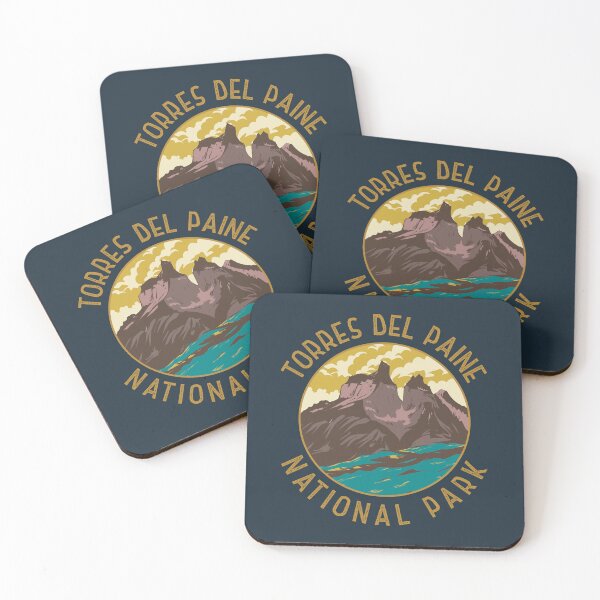 Item preview, Torres Del Paine National Park Chile Distressed Circle designed and sold by KrisSidDesigns.