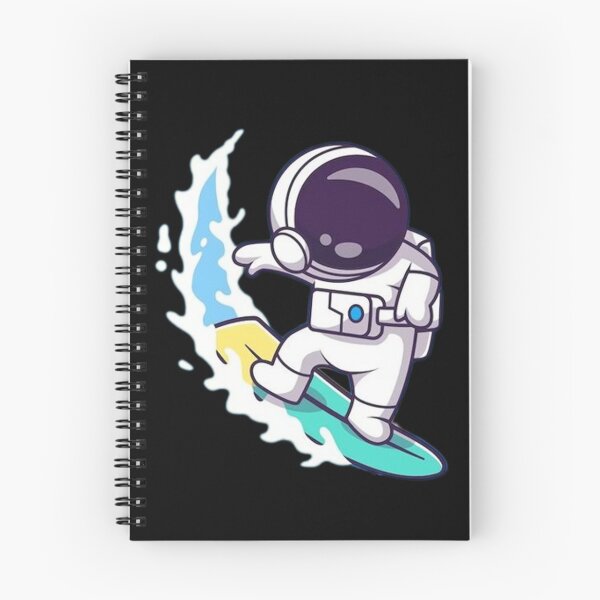 Item preview, Cute astronaut surfing cartoon in ocean designed and sold by Stre1f.