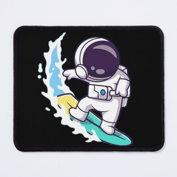 Item preview, Cute astronaut surfing cartoon in ocean designed and sold by Stre1f.