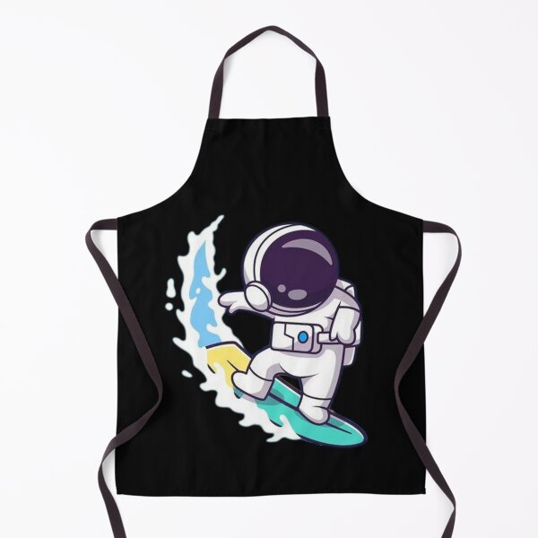 Item preview, Cute astronaut surfing cartoon in ocean designed and sold by Stre1f.