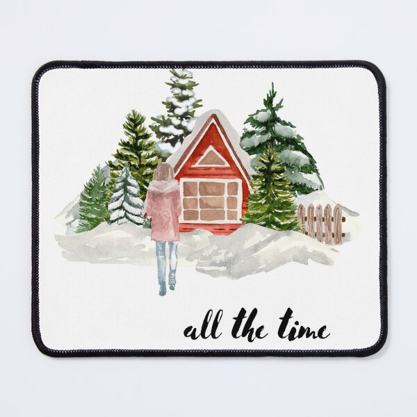 Item preview, December cottagecore watercolor designed and sold by hashtaghedgehog.