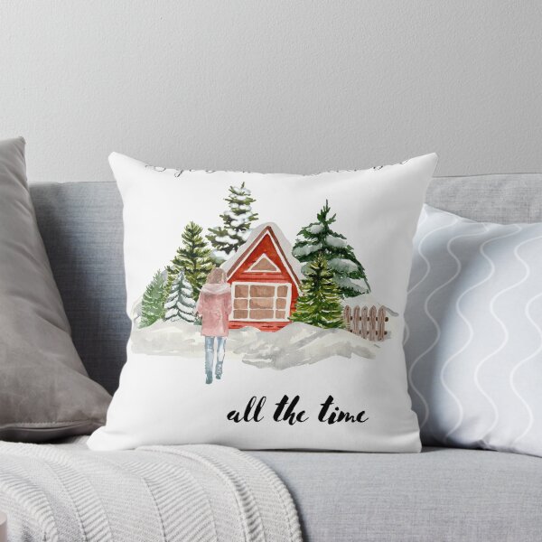 Item preview, December cottagecore watercolor designed and sold by hashtaghedgehog.