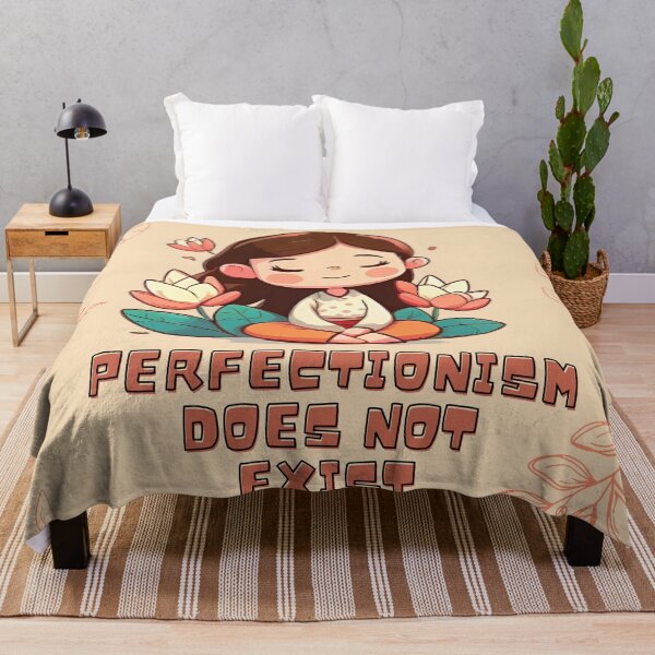 Item preview, PERFECTIONISM DOES NOT EXIST CUTE GIRL YOGA POSE MEDITATION designed and sold by chatzous.