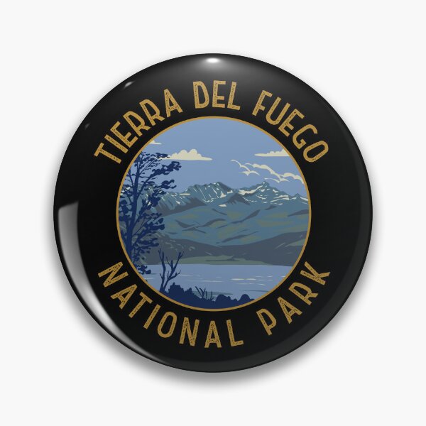 Item preview, Tierra Del Fuego National Park Argentina Distressed Circle designed and sold by KrisSidDesigns.