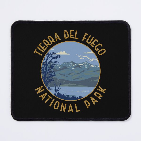 Item preview, Tierra Del Fuego National Park Argentina Distressed Circle designed and sold by KrisSidDesigns.