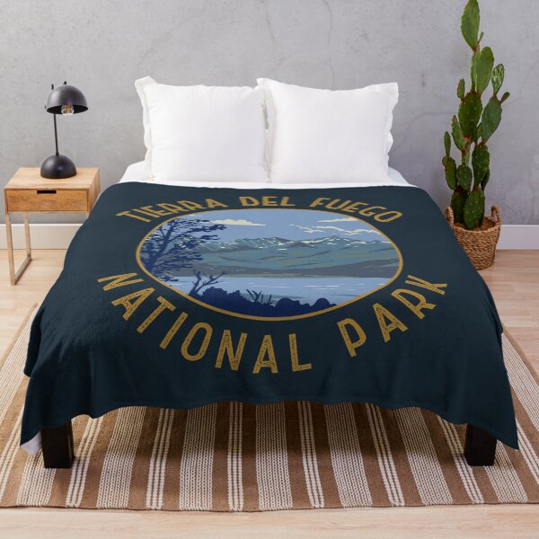 Item preview, Tierra Del Fuego National Park Argentina Distressed Circle designed and sold by KrisSidDesigns.