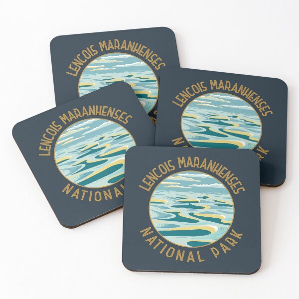 Item preview, Lencois Maranhenses National Park Brazil Distressed Circle designed and sold by KrisSidDesigns.